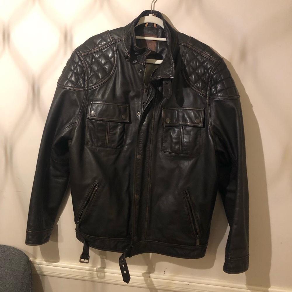 Men’s Timberland Skye Peak quilted leather jacket - Picture 2 of 5